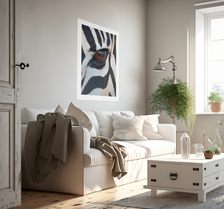 Poster druge životinje oko zebre - TenStickers