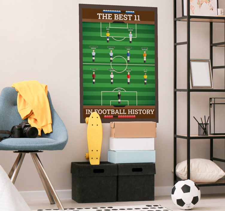 Poster tinejdžerska soba najboljih 11 u povijesti nogometa - TenStickers