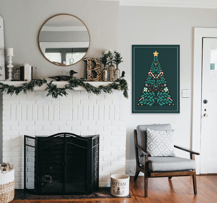 Ispis plakata za božićno drvce - TenStickers