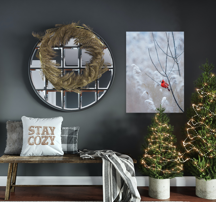 Ispis plakata s božićnom pticom - TenStickers