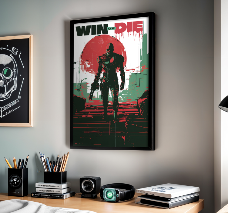 Poster video igre kibernetički android - TenStickers