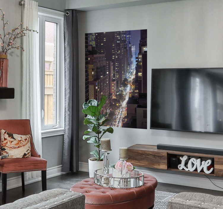 Plakat zgrada grada new yorka - TenStickers