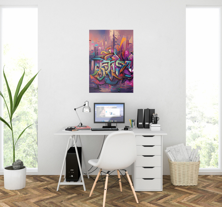 Street art graffiti poster - TenStickers