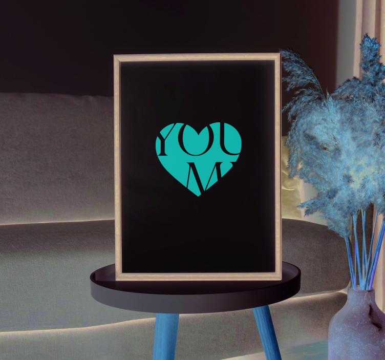 Ti i ja prilagođeni prilagodljivi plakat - TenStickers