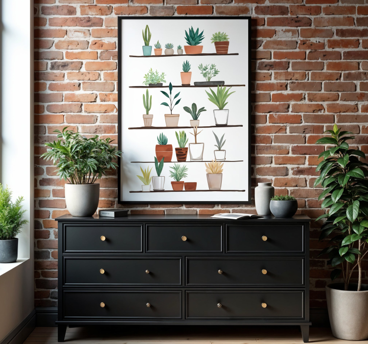 Umjetnički crtež plakata biljke - TenStickers