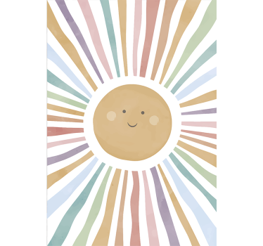Plakati za dječju sobu sretno sunce - TenStickers