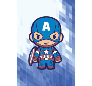 Plakati za dječju sobu plavi superheroj - TenStickers