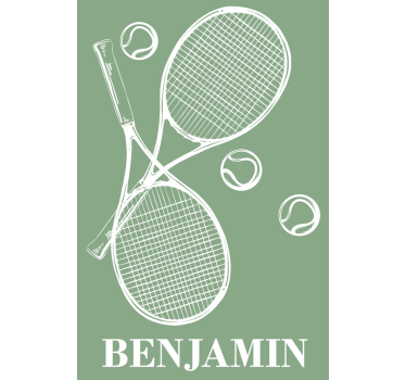 Plakati za dječju sobu personalizirani tenis - TenStickers