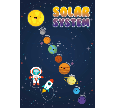 Dječji plakati sustav Sunca - TenStickers
