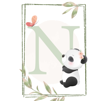 Plakati za dječju sobu slatka panda - TenStickers