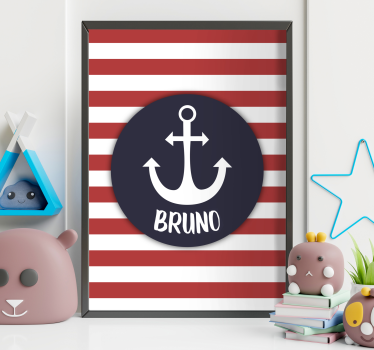 Poster tinejdžer prilagodljivo mornarsko sidro - TenStickers