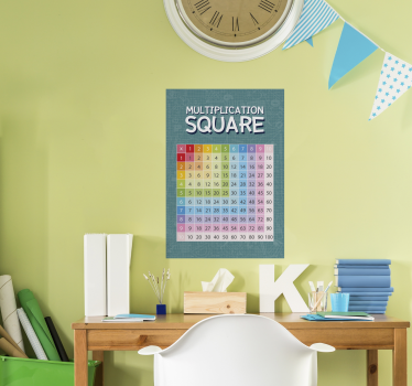 Kvadrat množenja - TenStickers