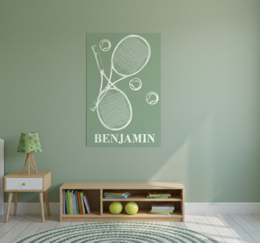 Plakati za dječju sobu personalizirani tenis - TenStickers