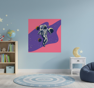 Plakati za dječju sobu s rukom crtanom astronautom - TenStickers