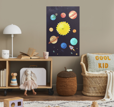 Plakati za dječju sobu sustav Sunca za djecuSustav Sunca je skup  - TenStickers