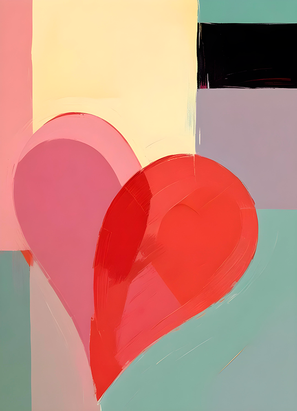 Realistični foto poster slika srca - TenStickers