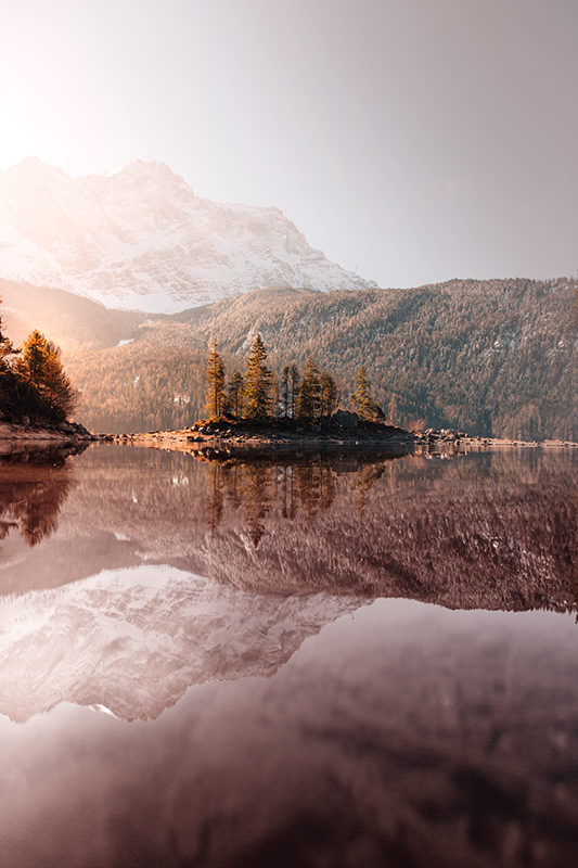 Realistični foto poster nordijske planine - TenStickers