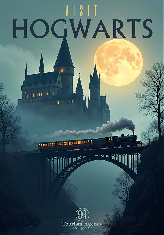 Poster tinejdžerska soba posjetiti hogwarts - TenStickers