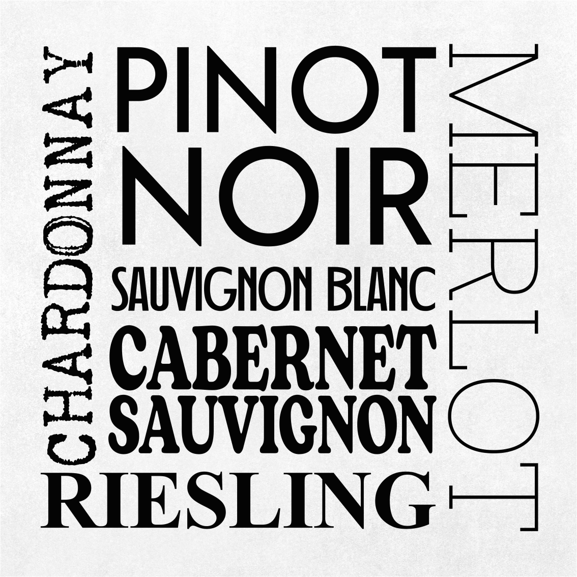 Poster kuhinja tipovi vina - TenStickers