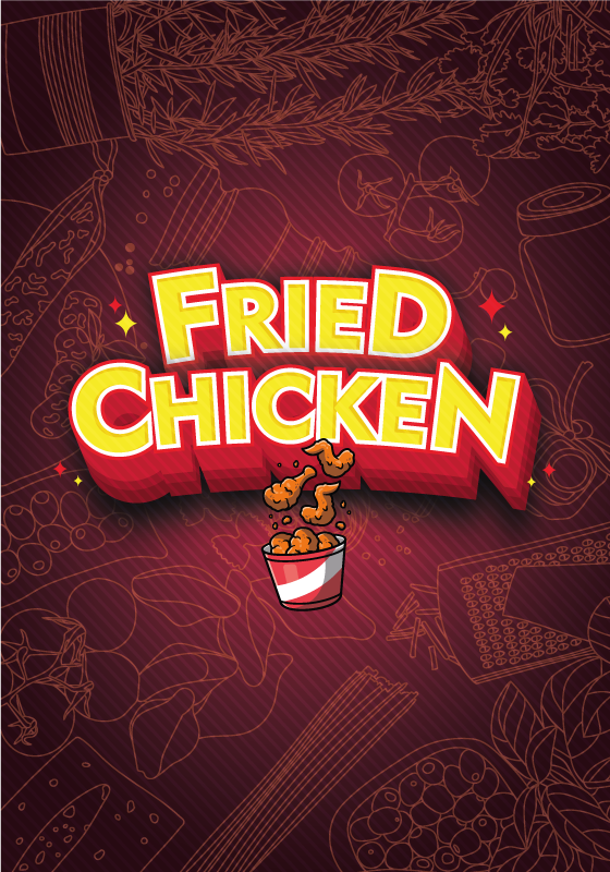 Poster kuhinja graffiti taco pržena piletina - TenStickers