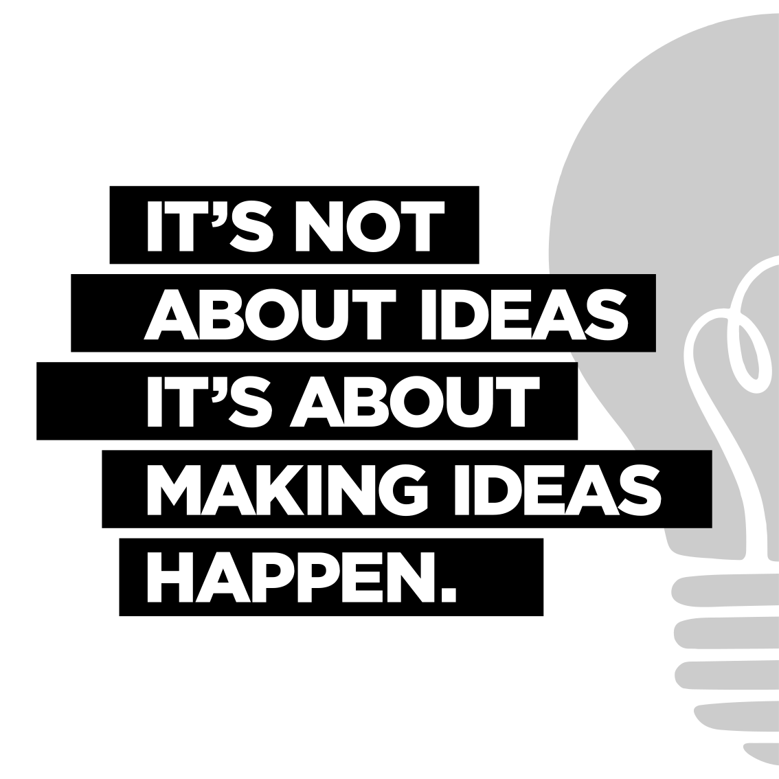 Poster ured s tekstom o idejama - TenStickers