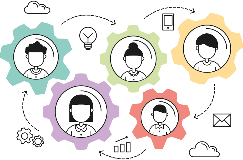 Poster ured motor suradnje - TenStickers