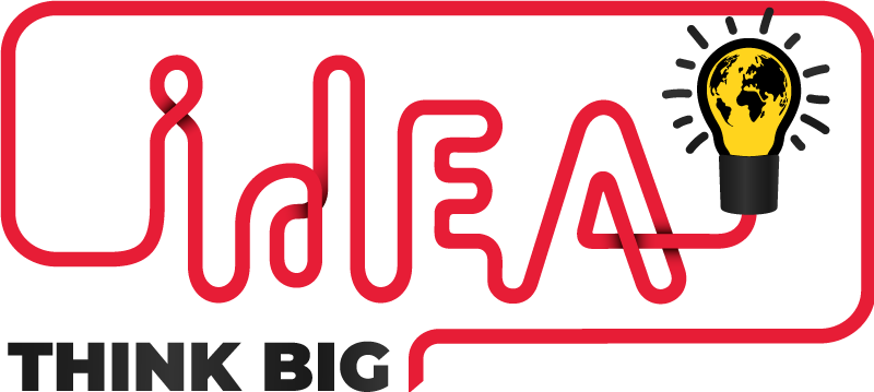 Poster ured razmišljajte veliko sa žaruljom - TenStickers