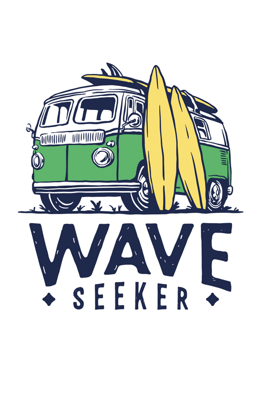 Poster tinejdžerska soba surfajući tinejdžer van - TenStickers