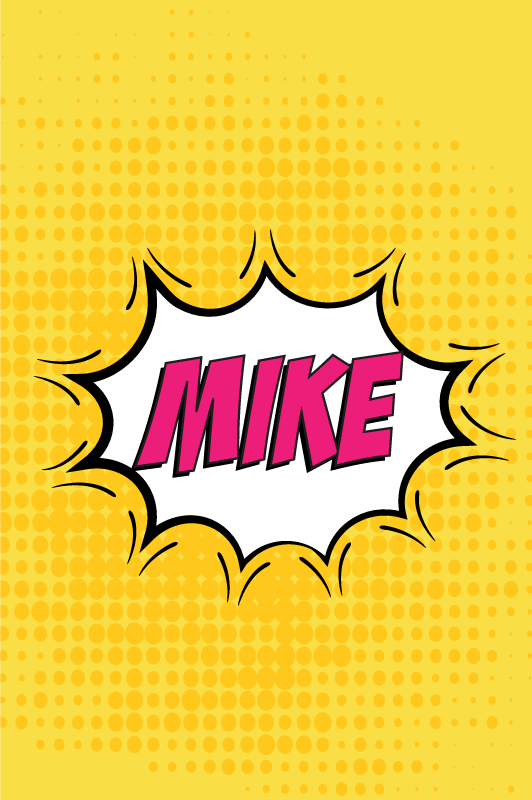 Poster tinejdžerska soba ime stripa - TenStickers