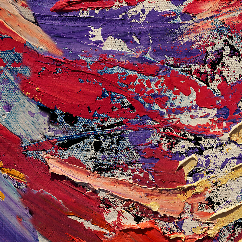 Poster dnevna soba slika s eksplozijom boja - TenStickers