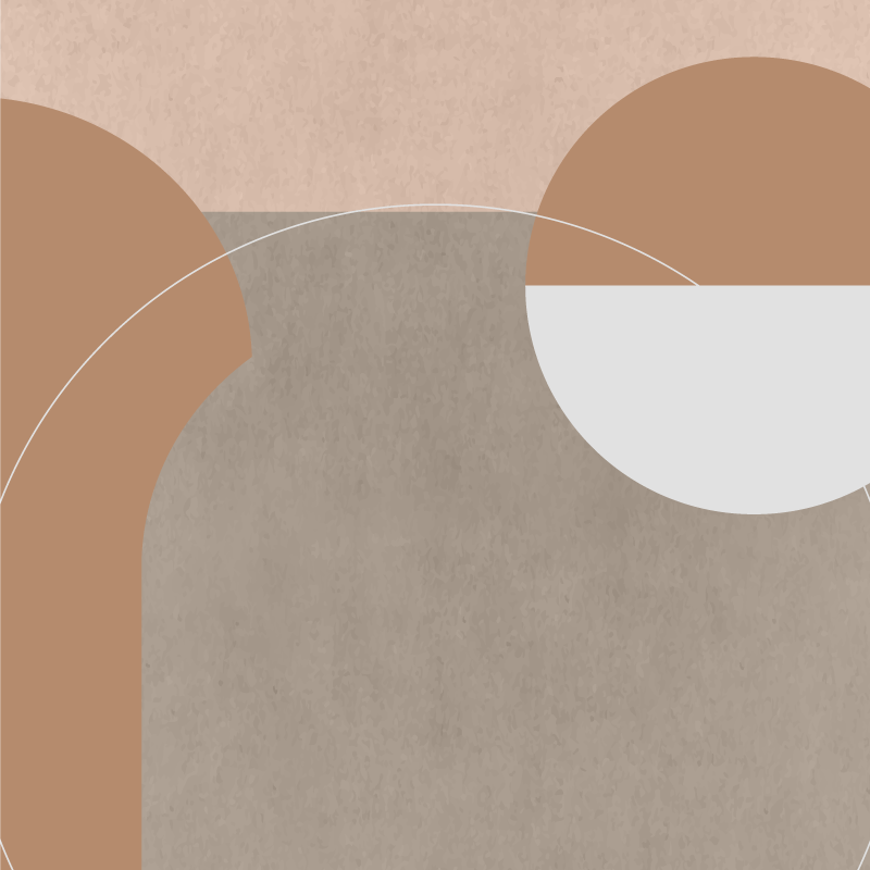 Poster dnevna soba u nepravilnom geometrijskom stilu - TenStickers