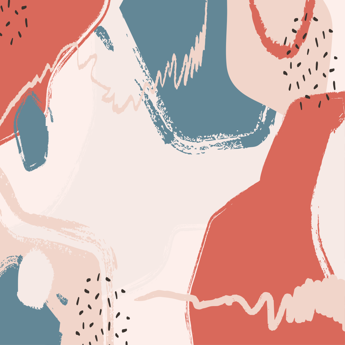 Poster dnevna soba apstraktni zidni umjetnički oblici - TenStickers