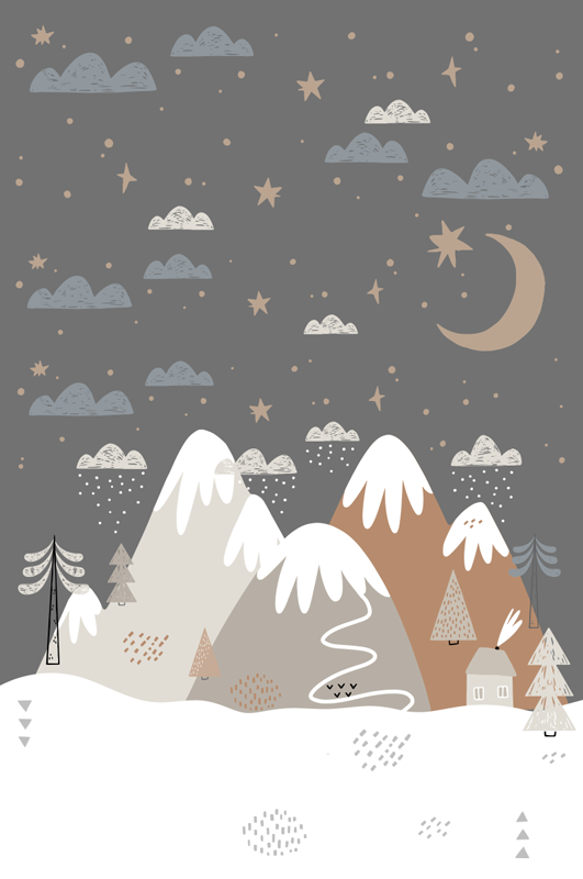 Plakati za dječju sobu planine - TenStickers