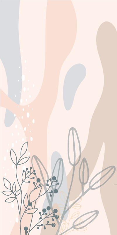 Poster cvijeće i biljke elegantna silueta cvijeća - TenStickers