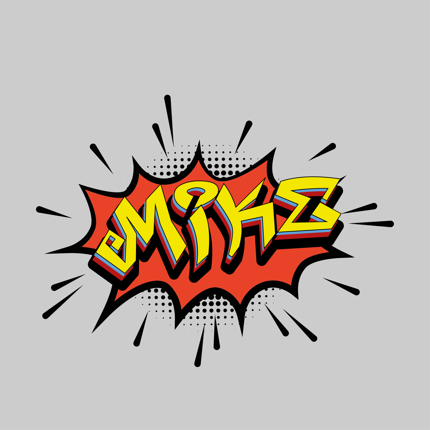 Poster tinejdžerska soba u stilu stripovnog slova - TenStickers