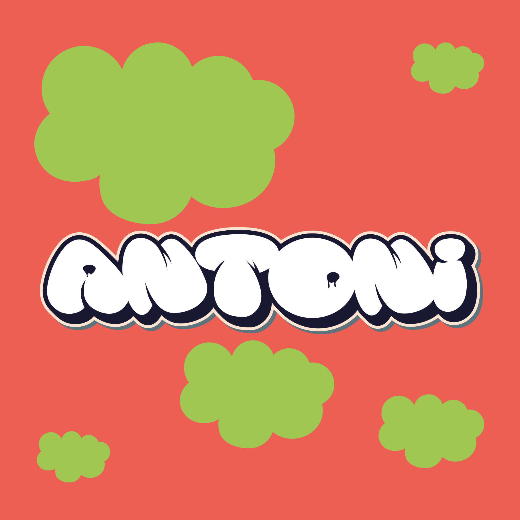 Poster tinejdžerska soba u razigranom stilu slova - TenStickers