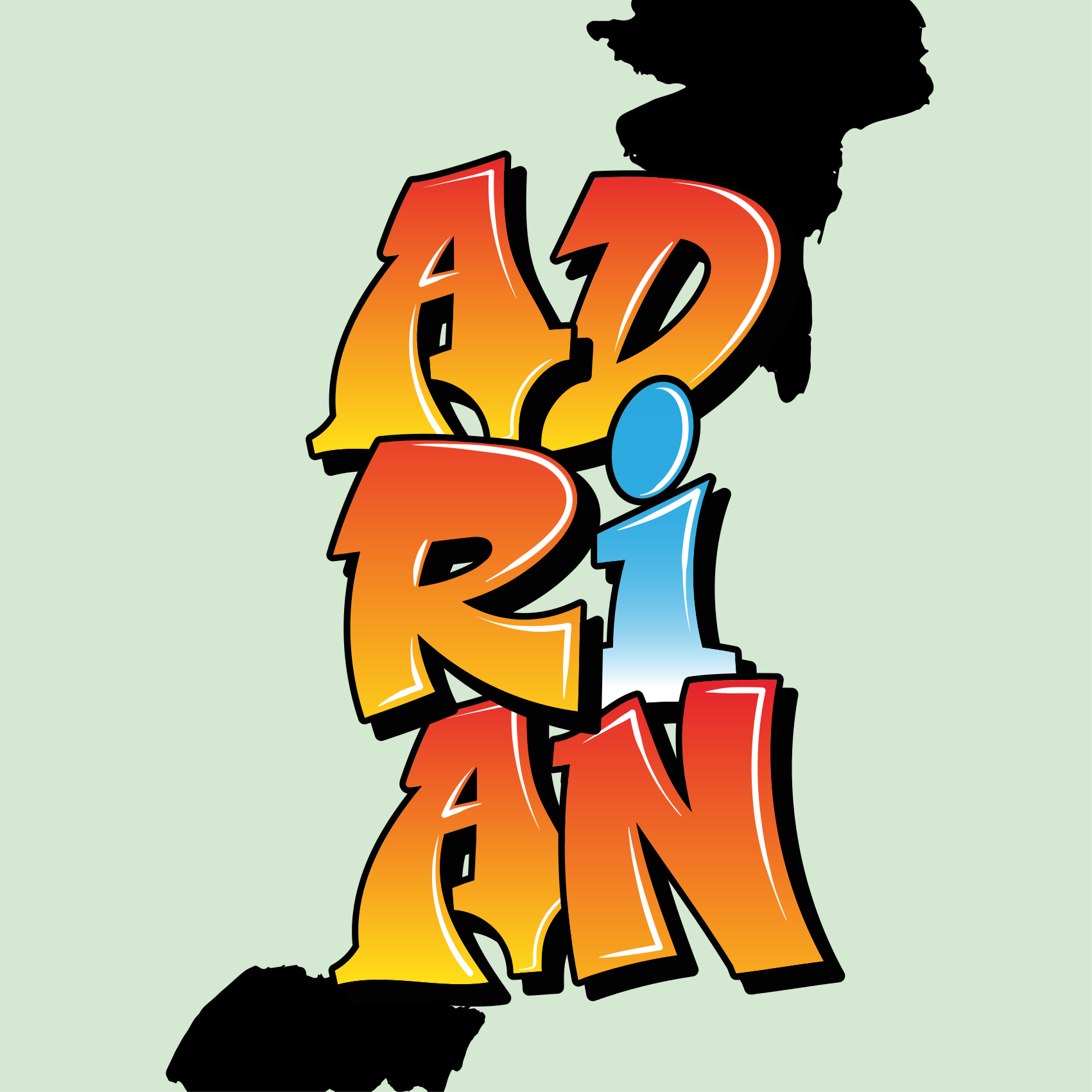 Poster tinejdžerska soba Šarena umjetnost imena - TenStickers