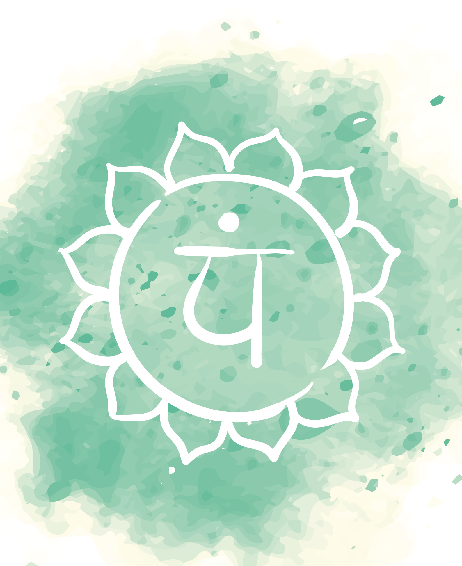 Poster zen prekrasan simbol srca čakre - TenStickers