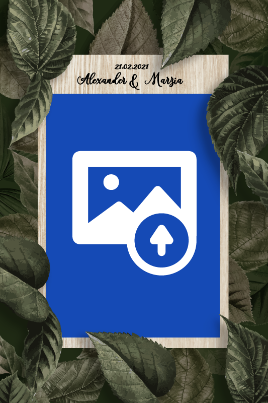 Poster festivali i događanja vjenčane ruke i buket - TenStickers