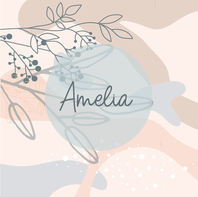 Poster personalizirani amelia's personalizirani print - TenStickers