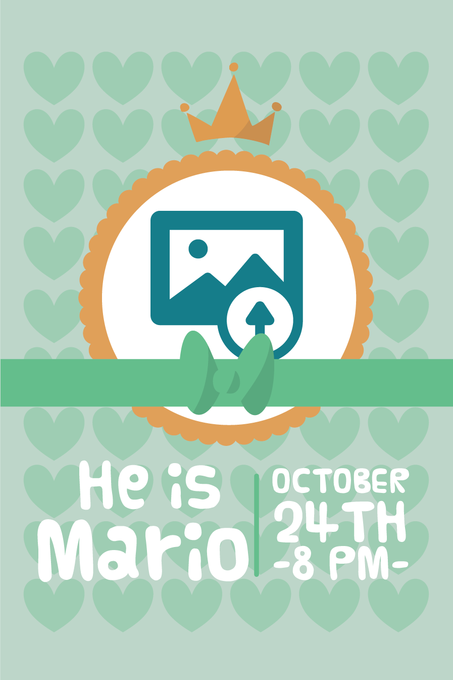 Poster personalizirani on je mario - TenStickers