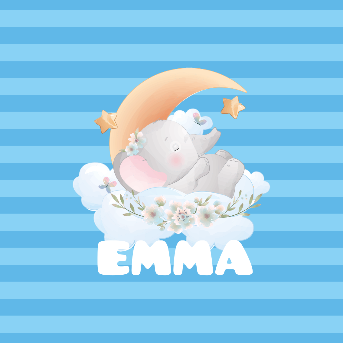 Poster personalizirani snove uspavanog slona - TenStickers