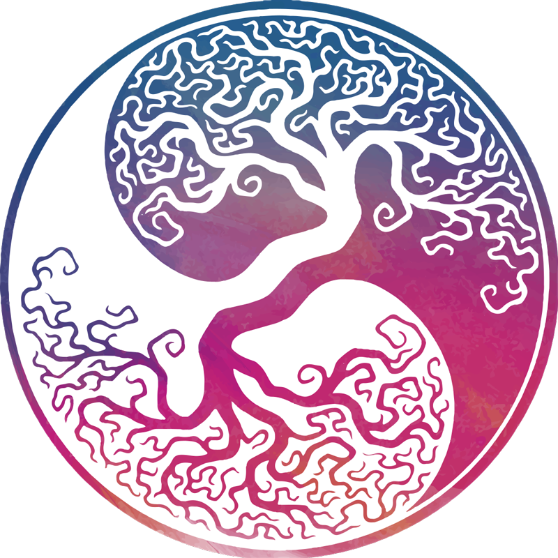 Poster drvo zidna naljepnica drvo života yin yang - TenStickers