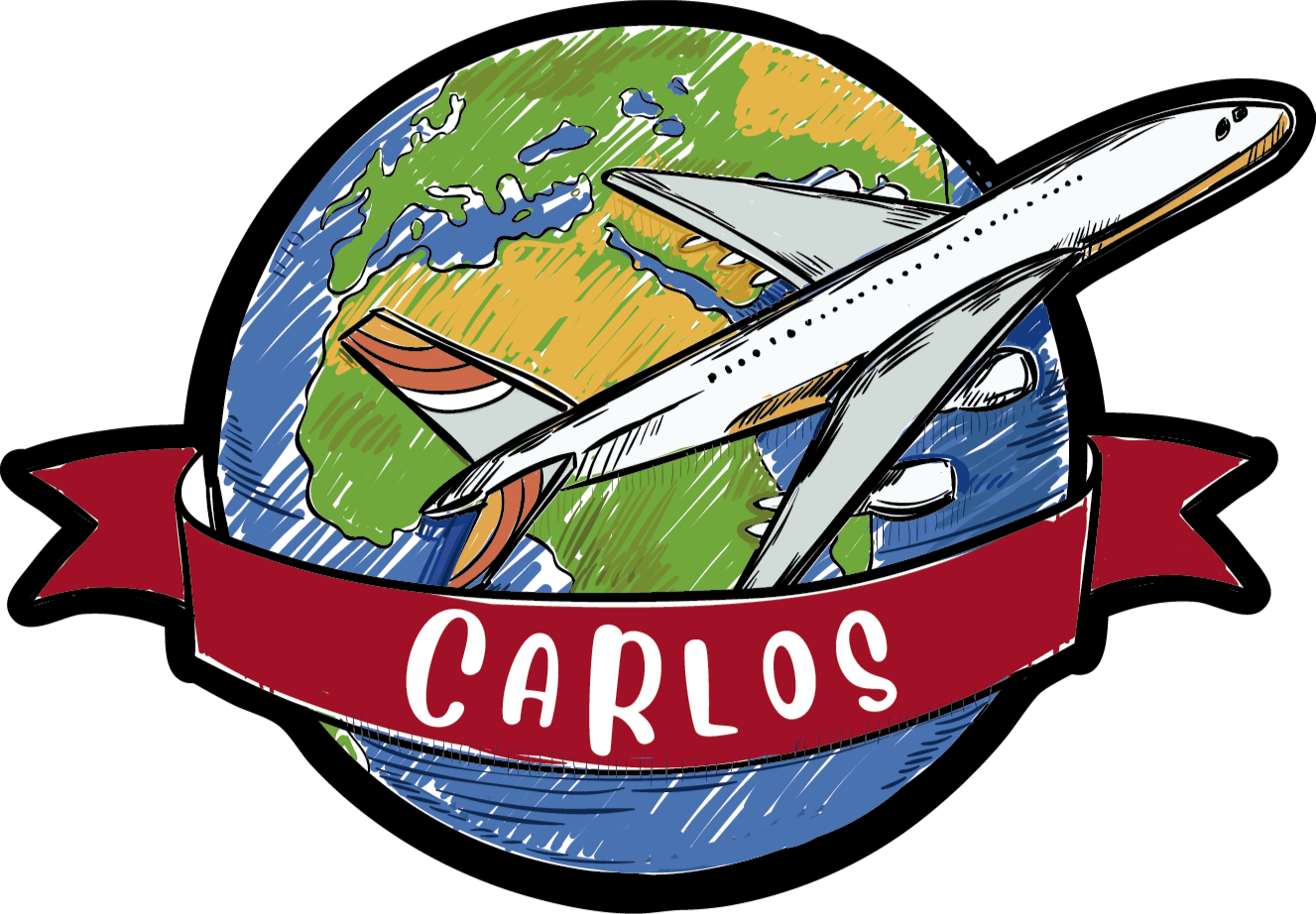 Poster karta svijeta s oznakom za putovanja - TenStickers