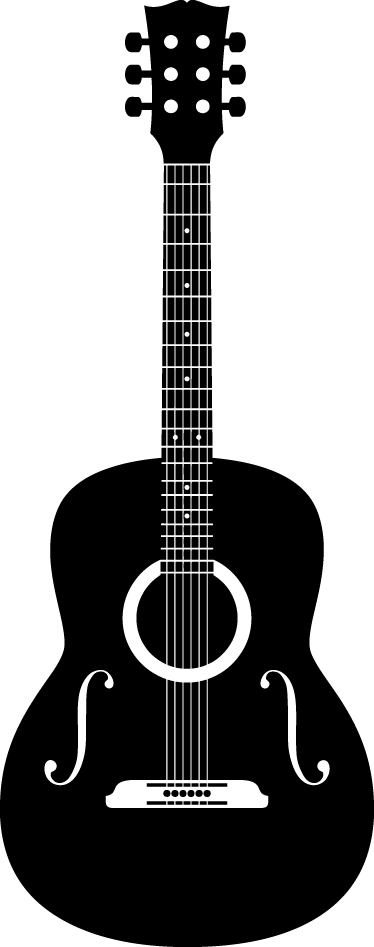 Poster glazba dekorativni vinil akustične gitare - TenStickers