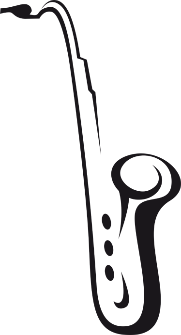 Poster glazba dekorativni naljepnica sa saxofonom - TenStickers