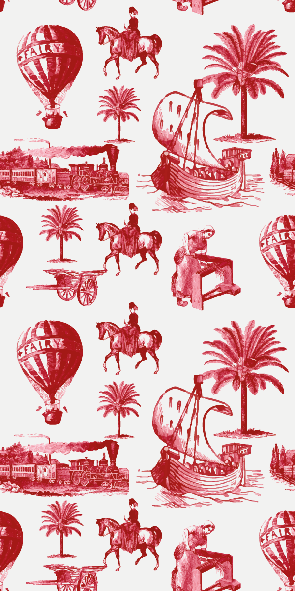 Poster berba grožđa s francuskim vintage balonima - TenStickers