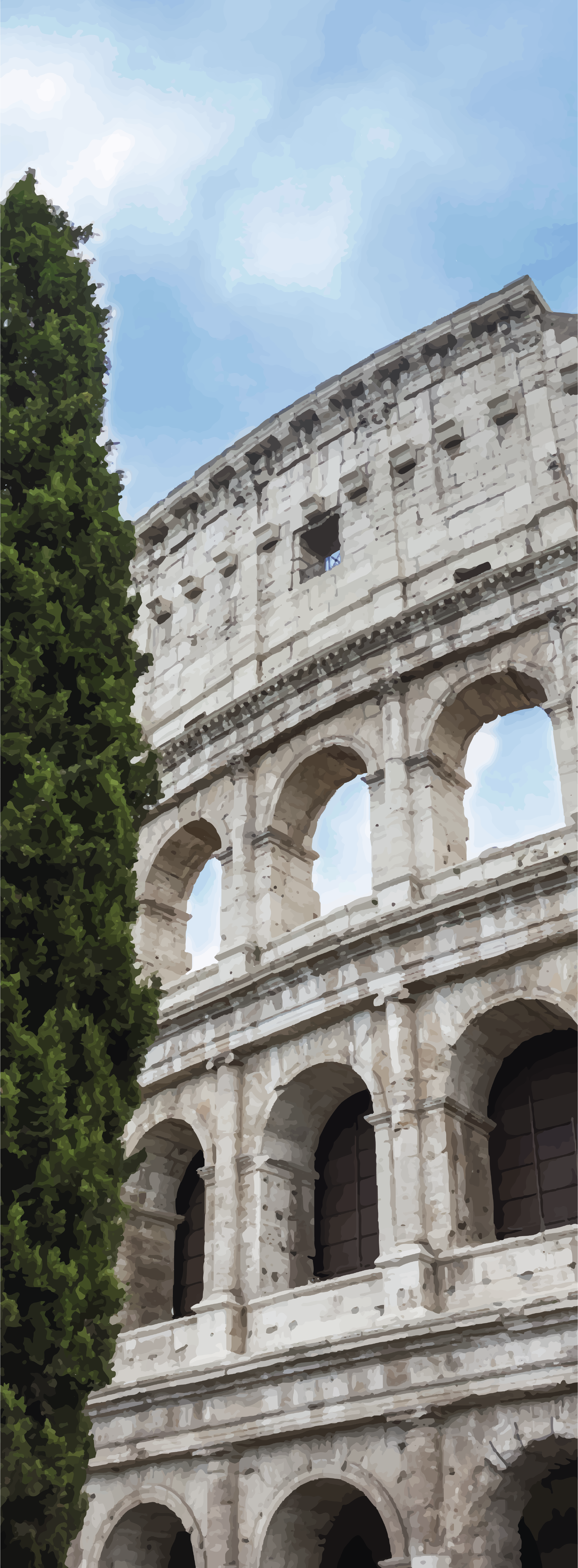 Poster zemljama roma - koloseum - TenStickers