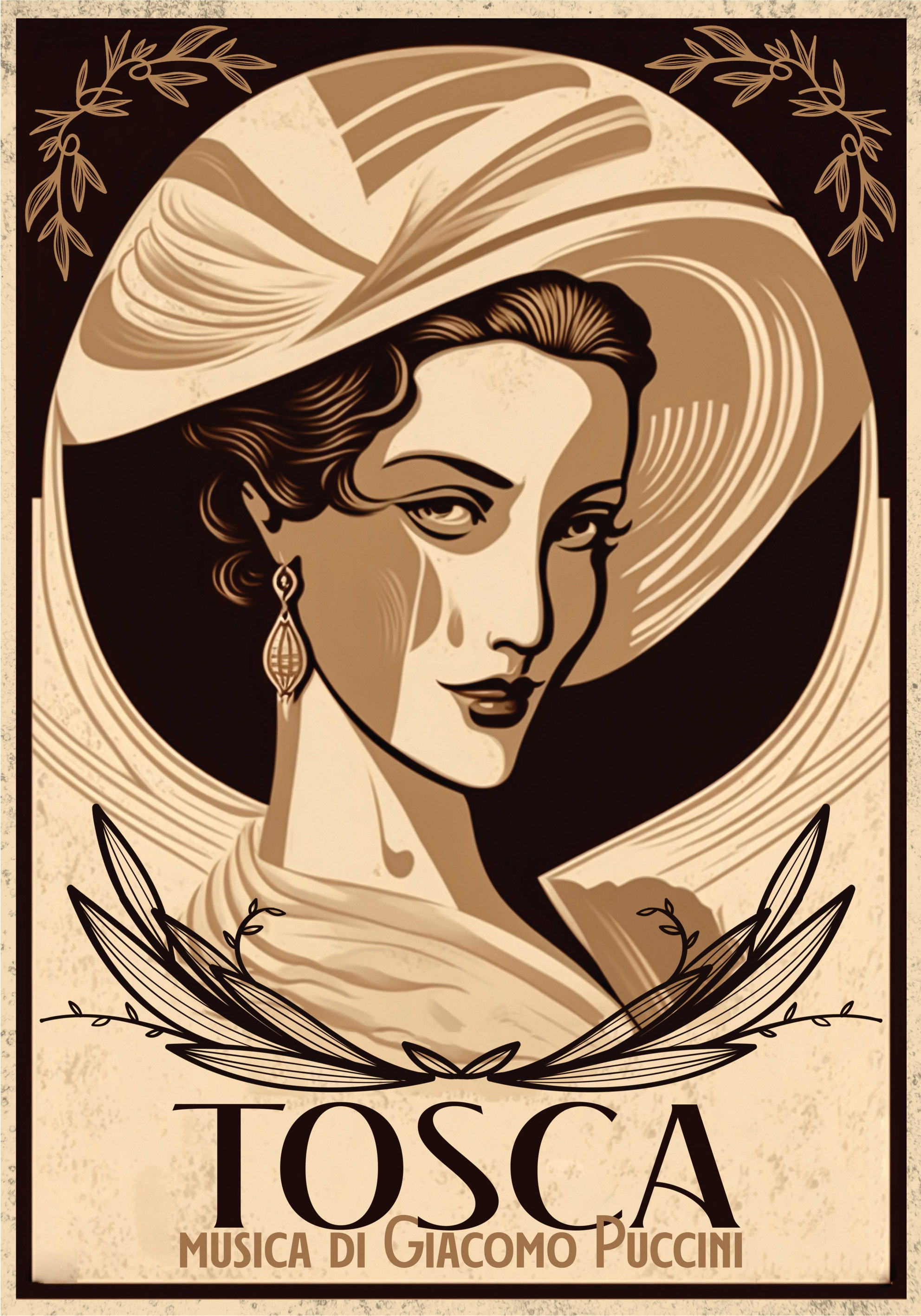 Poster glazba tosca opera muzika poster - TenStickers
