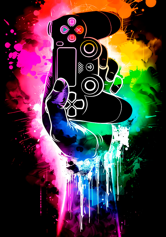 Poster video igre "gamer" eksplozija - TenStickers